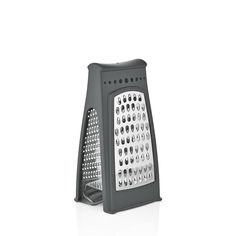 Терка металлическая с пластиковым контейнером Qluх L-00667 серая Qlux