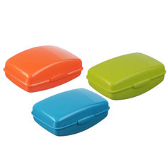 Мыльница М-Пластика пластиковая с крышкой, 861329 Idea