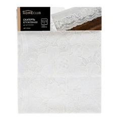 Скатерть Homeclub 110x140 см ПВХ белая