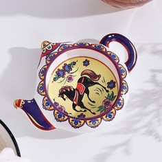Подставка под чайный пакетик "Чайник с лошадью" No Brand