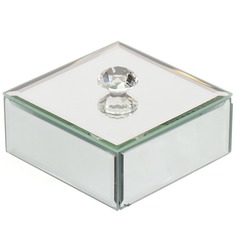 Шкатулка для украшений, стекло, 10х10х4 см, с зеркалом, Y6-2091 Фирма Воронежспецстрой ООО