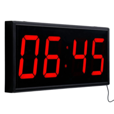 Часы настенные электронные Соломон, таймер, секундомер, 26 х 60 см, красные цифры Solomon