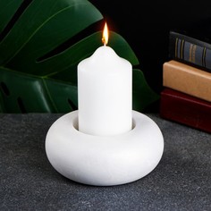 Подсвечник "Ампир" перламутр, 4х7см Хорошие сувениры