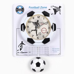 Часы настенные, серия: Детские, "Футбольный мяч", дискретный ход, маятник, 47 х 32 х 6.5 с No Brand
