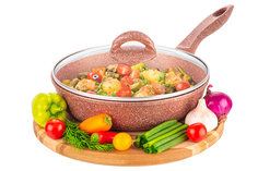 Сковорода универсальная Elan Gallery Гармония вкуса 24 см черный 120957