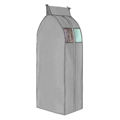 Чехол для одежды на перекладину Paxwell Ордер Про 100х25, серый