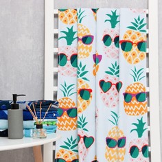 LoveLife Полотенце Love Life "Ананасы" 70x140 см, велюр/махра 340гр/м2, 100% хлопок