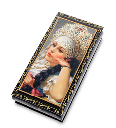 Шкатулка-купюрница в технике декупаж (8х17х4) ШК-11/ 5-D (ручная работа) 113-707505 Art East