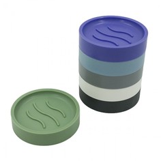 Мыльница круглая 11см, пластик Flatel