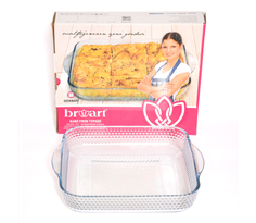 Форма для запекания 45486PF-2 BRART СОТЫ 1,95л квадрат.с ручк.с крыш.стекло