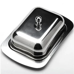 Масленка HoffMann HM1216 с крыш. прямоугол. нерж.ст.