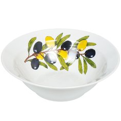 Миска фарфор, круглая, 0.3 л, Оливки, Дулевский фарфор, 068822
