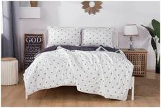 Комплект постельного белья Sofi de Marko Дарси семейный с одеялом белый