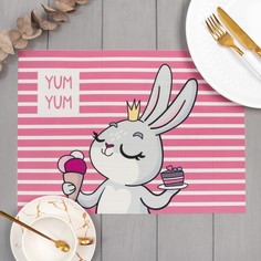 Новогодняя салфетка на стол "Yum yum", ПВХ, 40*29 см Этель