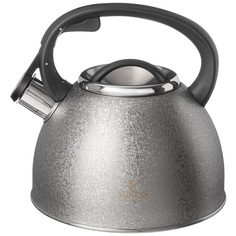Чайник agness 907-254 со свистком 2.5 л silver индукционное дно