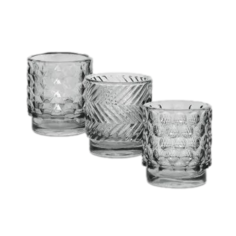 Подсвечник Hakbijl glass серый 8 х 7 см в ассортименте