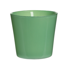 Ваза стеклянная Hakbijl Glass Conny 13,5х12,5 см зеленая