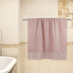 Махровое полотенце УЗ Престо м7009_29 M 50x 80 брусн Bravo