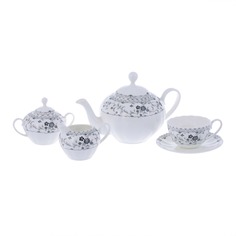 Сервиз чайный Hatori Н (1132000/12878) дэйзи блэк 17 предметов No Brand