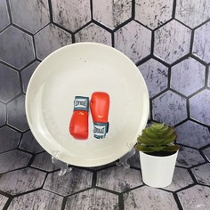 Тарелка CoolPodarok Бокс Боксерские перчатки