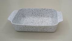 JEWEL Форма для запекания JEWEL Мрамор 30см с руч/серая керамика