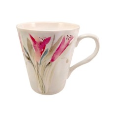 Кружка для чая Just Mugs Fresh Flowers 385 мл бежевый + розовый