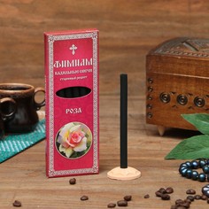 Набор традиционных русских благовоний Фимиам Роза, 7шт+подставка No Brand