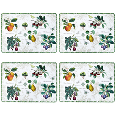 Набор салфеток сервировочныx, плейсматов 4 шт Сад, 43x28 см, Nouvelle