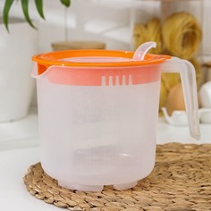 Ёмкость для миксера, 1,5 л , цвет оранжевый No Brand