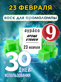 Ароматические кубики Аурасо 23 февраля ароматический воск для аромалампы 9 штук