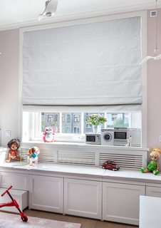 Римская штора Velia цепочный механизм цвет нежно-серый 60x160 см Эскар