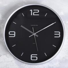 Часы настенные, серия: Интерьер, Эдит, d-30.5 см, серебро Troika