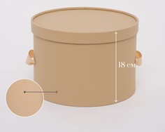 Круглая коробка для хранения белья, шляп с крышкой 28 см Rompicato