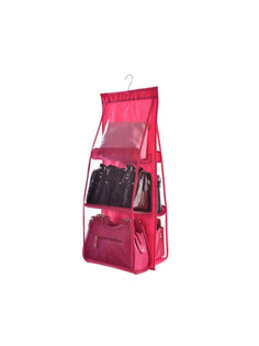 Органайзер для сумок Hanging Purse Organizer ( на 6 сумок ) (Цвет: Фуксия ) Markethot
