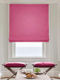 Римская штора Hosta цвет малиновый цепочный механизм 120x160 см Эскар