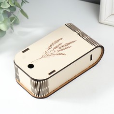 Шкатулка Цветочки 13х7х4 см No Brand