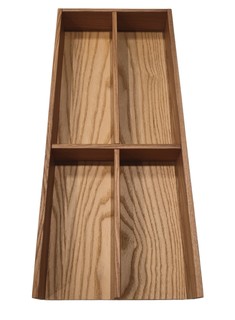 Деревянный лоток для столовых приборов Ashwood BOX 200-NATURAL в кухонный ящик из ясеня Малеев Александр