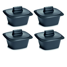 Набор кокотниц Tupperware УльтраПро 500мл 4шт для СВЧ, духовки, морозильной камеры