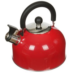 Чайник 2.5 л со свистком зеркальный Катунь Кухня красный КТ-105К Katun