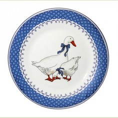 Тарелка обеденная "ГУСИ" 23 см CHINBULL, стеклокерамика, LFBP90/6/K1816-S, 6шт