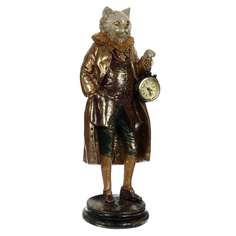 Фигурка декоративная Кот с часами, 14,5*14,5*41,5 см KSM-745292 Remeco Collection