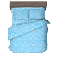 Комплект постельного белья VENTURA LIFE Ранфорс, 1,5 спальный (50х70), Сахарная вата