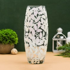 Ваза "Белый вьюн"8х11х25 см No Brand