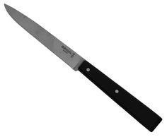 Кухонный нож Opinel №125 INOX Нержавеющая сталь, черная рукоять