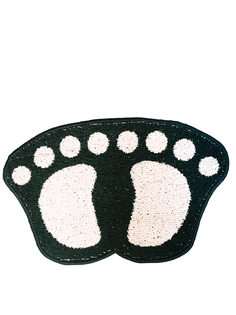 Коврик Kamalak tekstil ЛАПКИ совмещенные 50x80 зеленый, арт. УК-1125