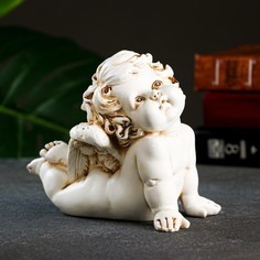 Фигура "Мечтательный ангел" антик, 17x9,5x15см Хорошие сувениры