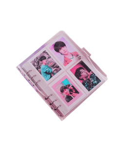 Альбом Биндер для фотографий карточек на кнопке фиолетовый Plush Story