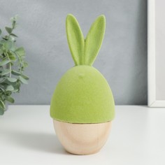 Сувенир дерево "Солнечный зайчик" зелёный флок 16,8х8х8 см No Brand