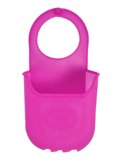 Силиконовая мыльница подставка на раковину, карман держатель для мыла и губок, фиолетовый URM