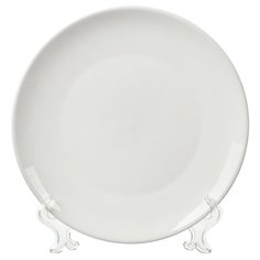 Тарелка обеденная керамика 23 см круглая Грейс Daniks Y6-6006 белая